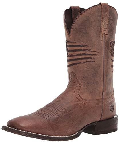 ARIAT mens Circuit Patriot Western Boot, Weathered Tan, 6 US