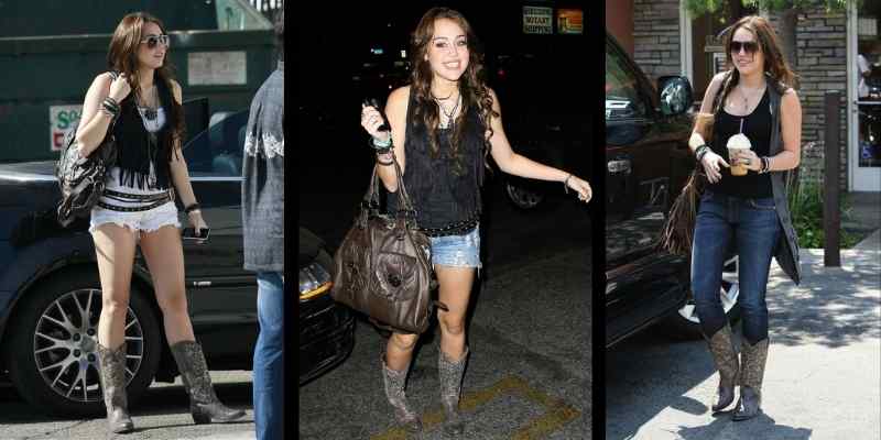 Miley Cyrus in Cowboy Boots